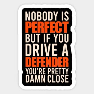 Defender Owners Sticker